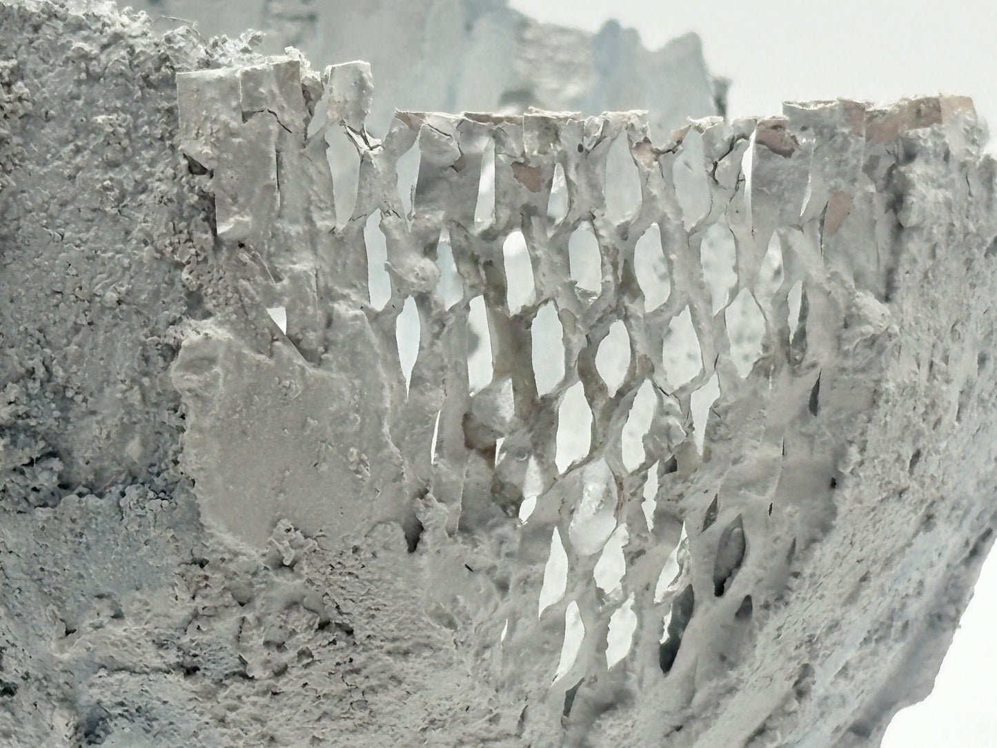Textured concrete bowl