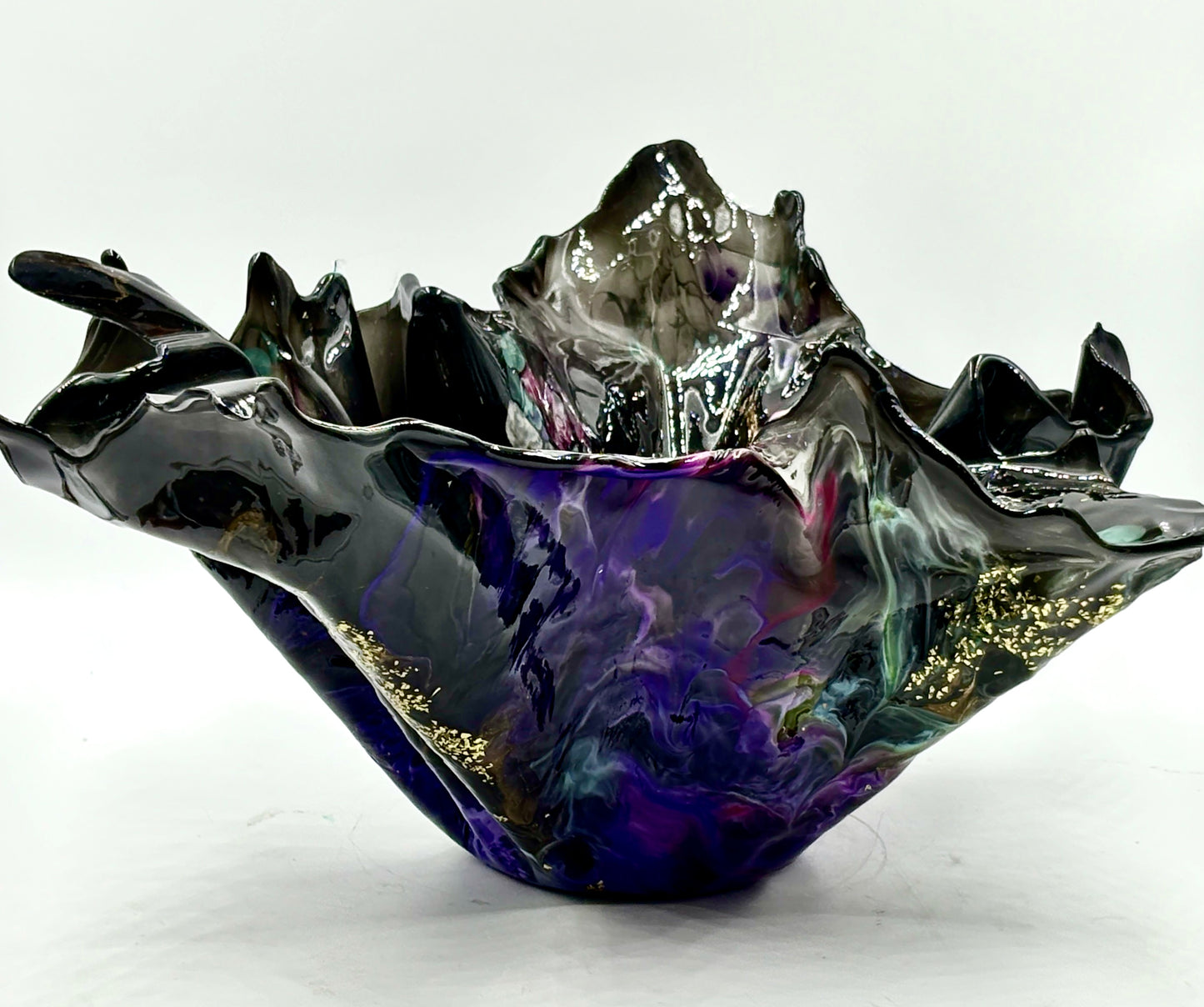 Black Resin Bowl