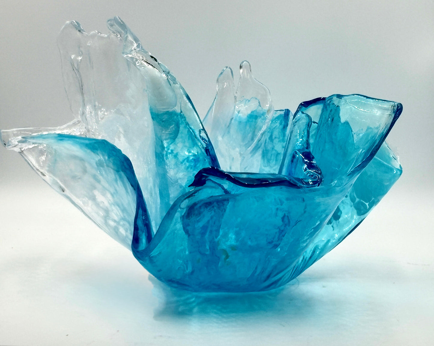 Ocean Blue Resin Bowl