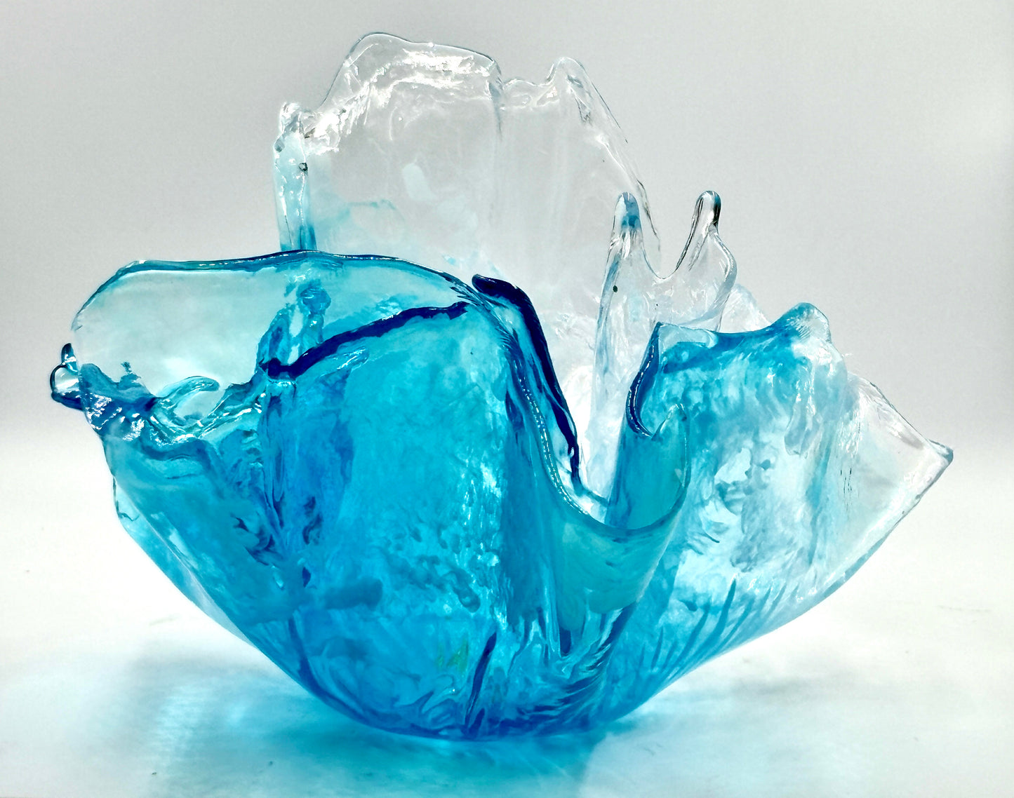 Ocean Blue Resin Bowl