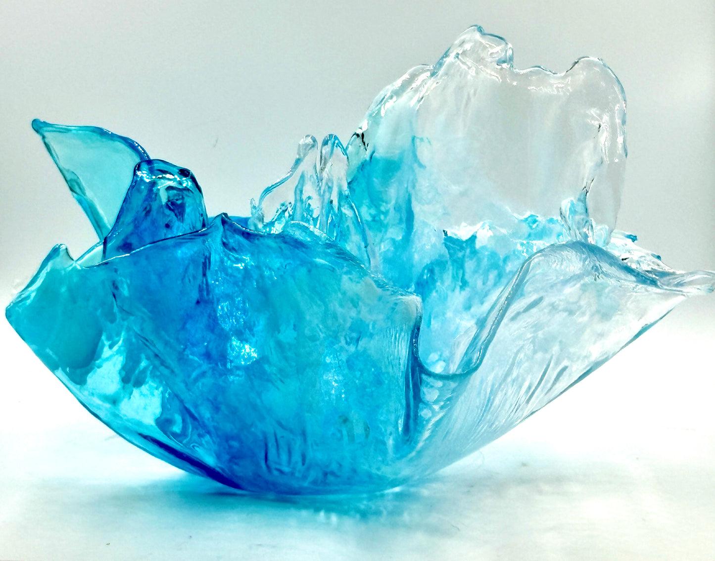 Ocean Blue Resin Bowl