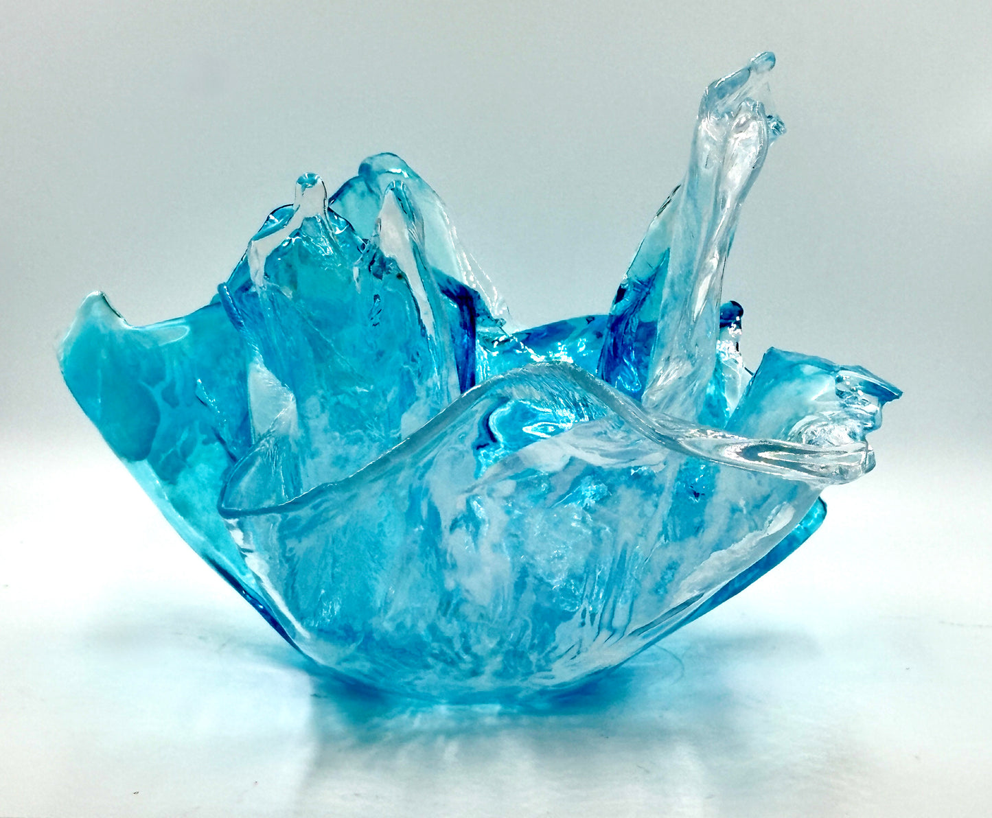 Ocean Blue Resin Bowl
