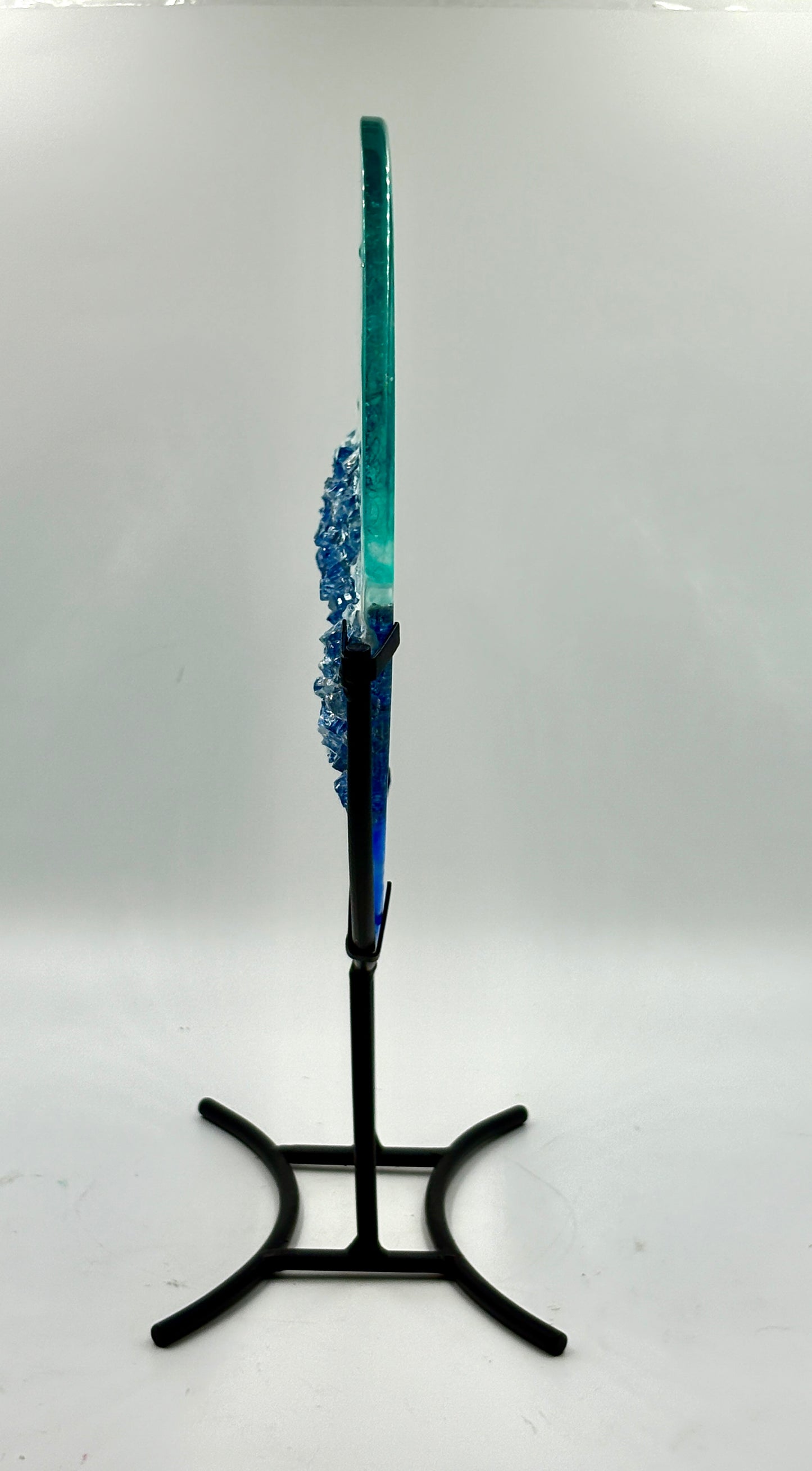 10' Round Resin "Ocean" disk on stand