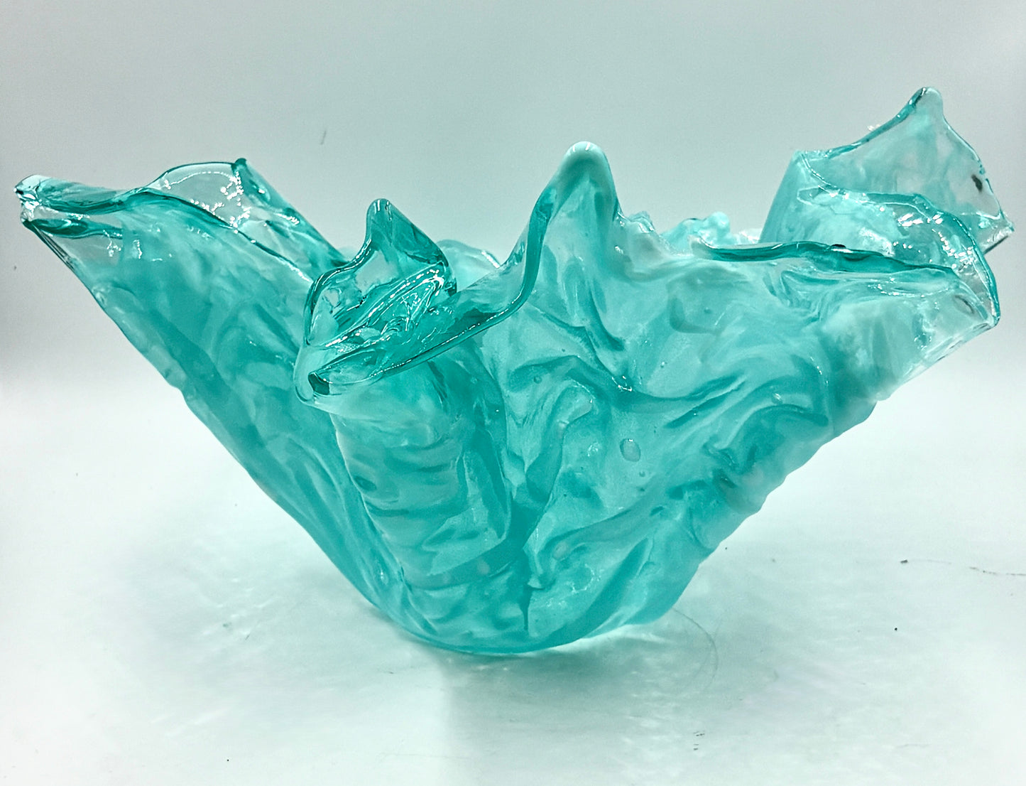 Blue resin "Ocean" bowl