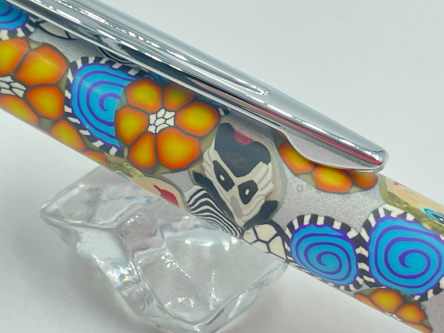 Polymer clay covered twist pen