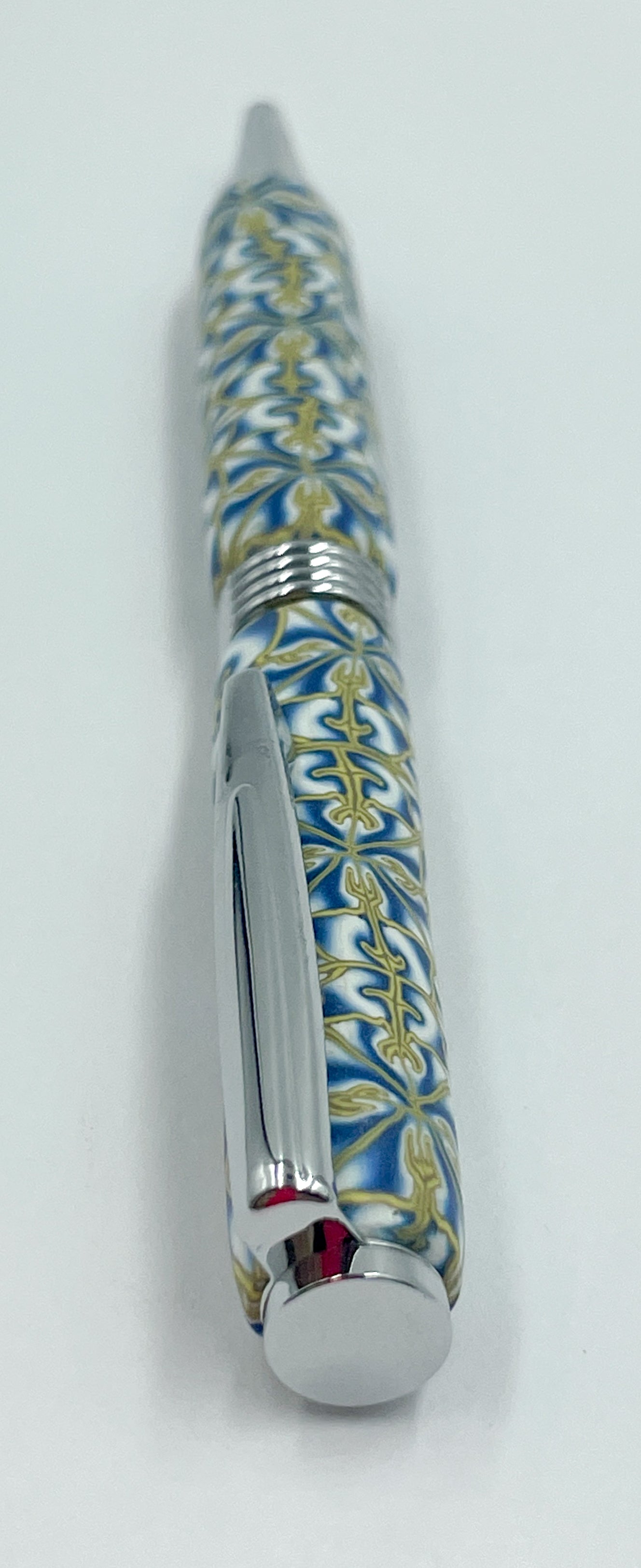 Polymer clay covered twist pen