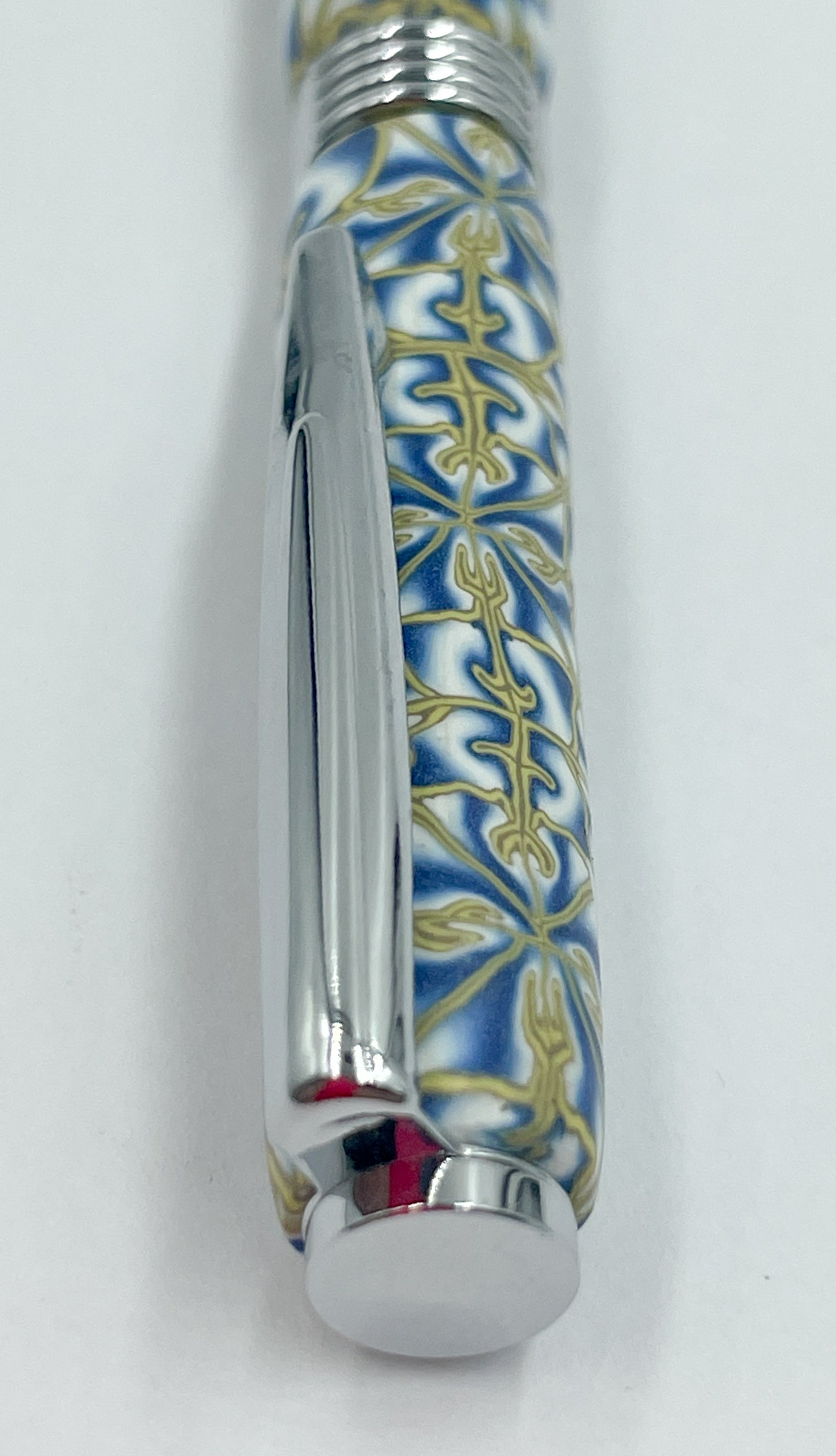 Polymer clay covered twist pen