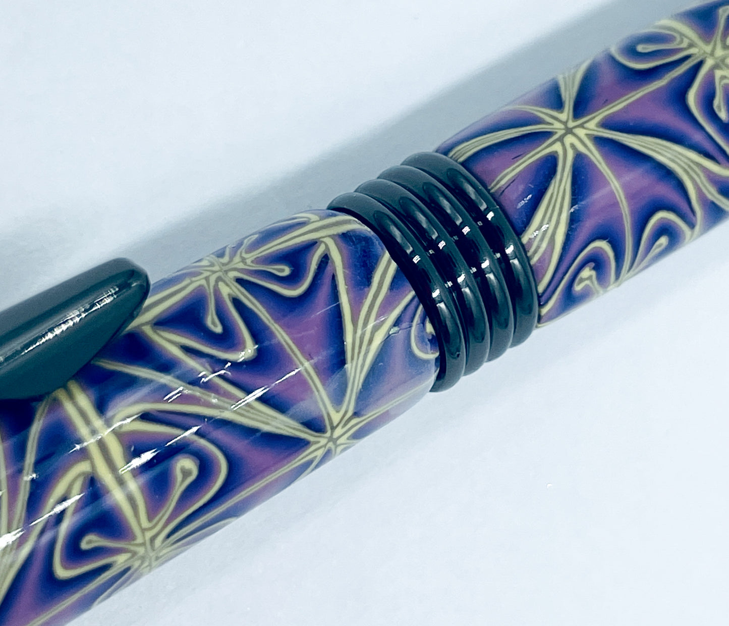 Polymer clay covered twist pen