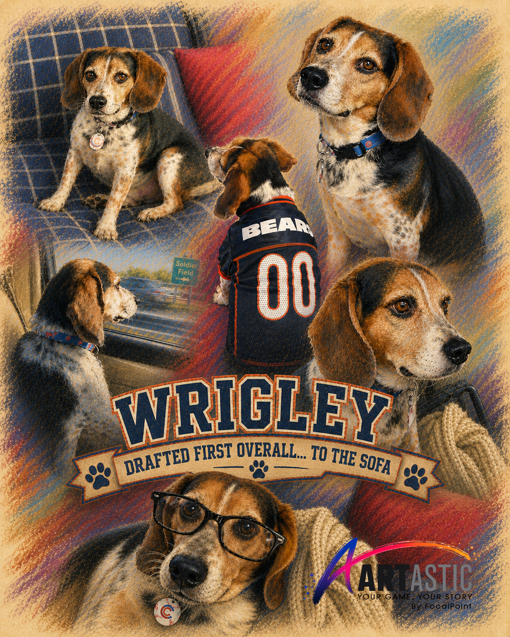 Artastic by FocalPoint Custom Pet Portraits | Watercolor Painterly Pet Art