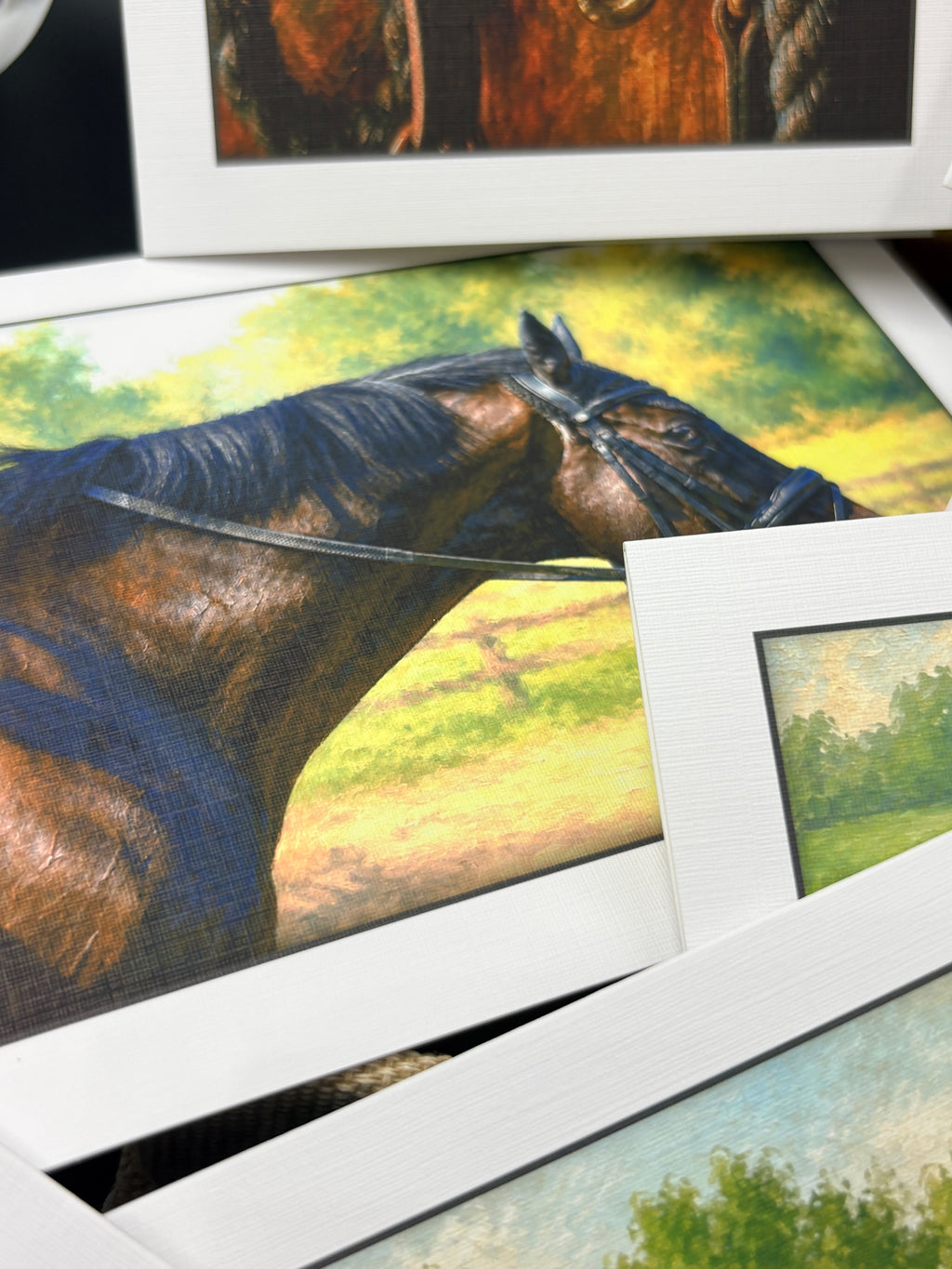 The Sporting Horse-Art Linen Card Collection in Keepsake Box (Copy)