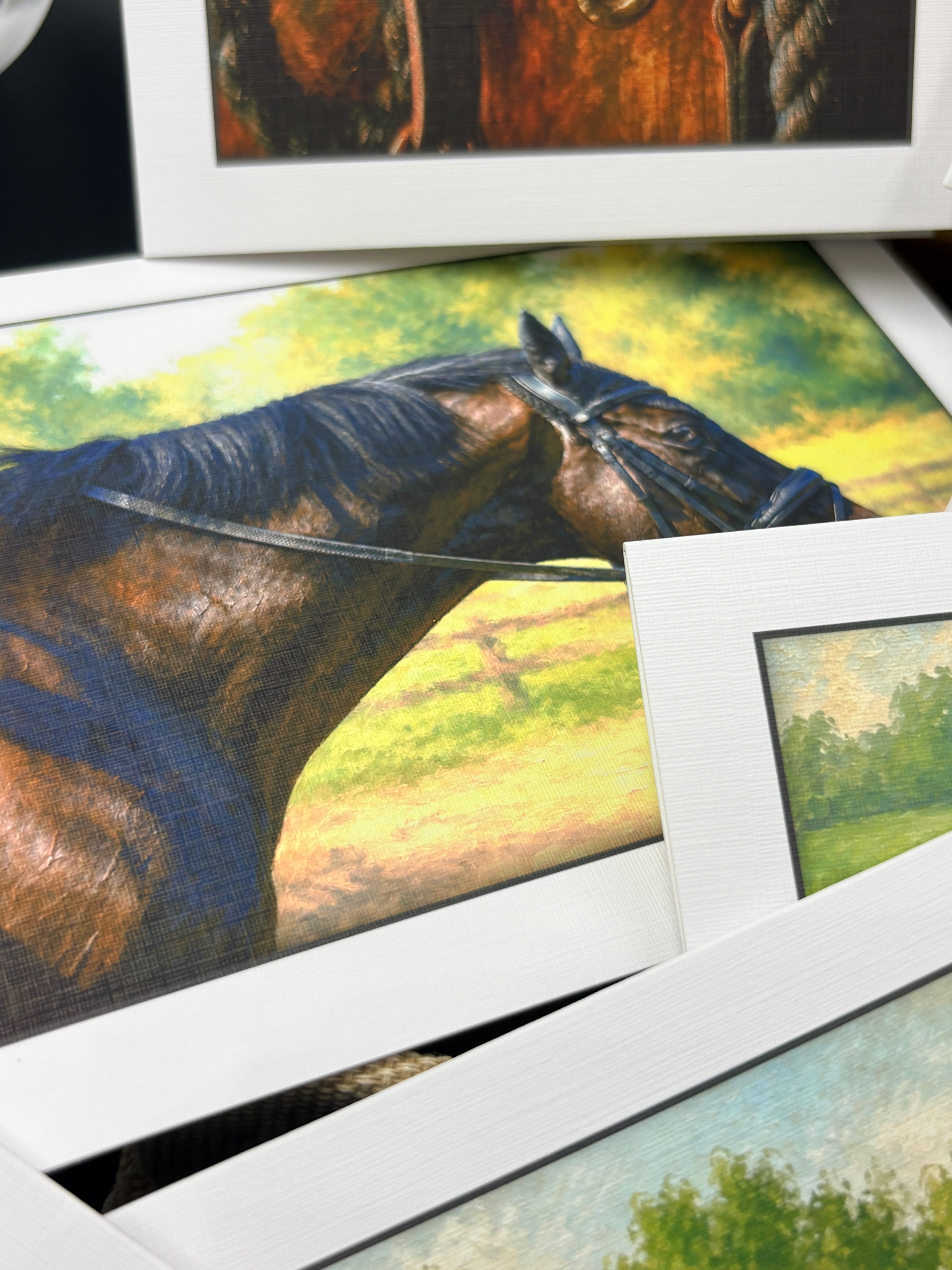 The Sporting Horse-Art Linen Card Collection in Keepsake Box (Copy)