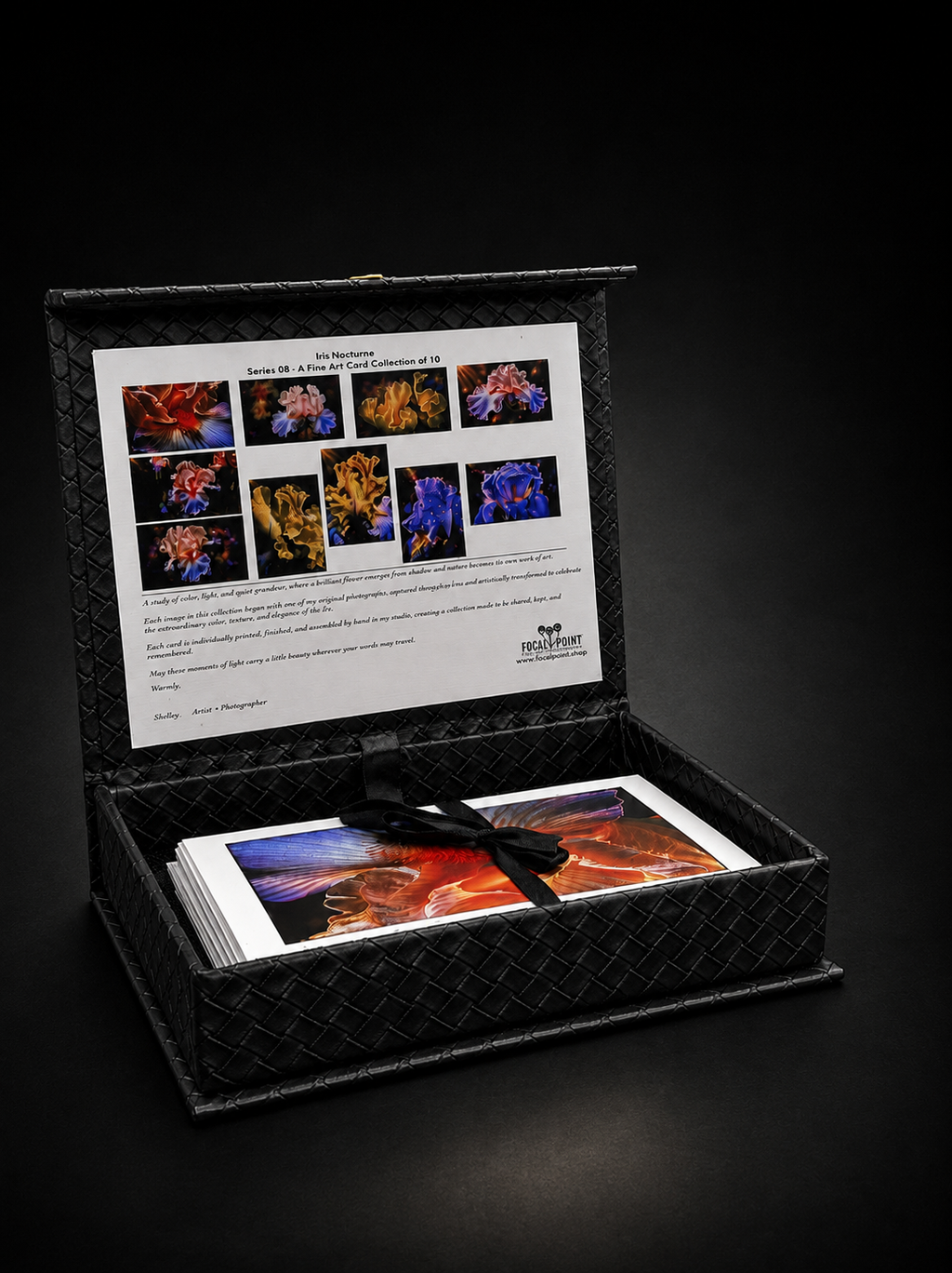 Iris Nocturne | Fine Art Photography Notecards in Keepsake box