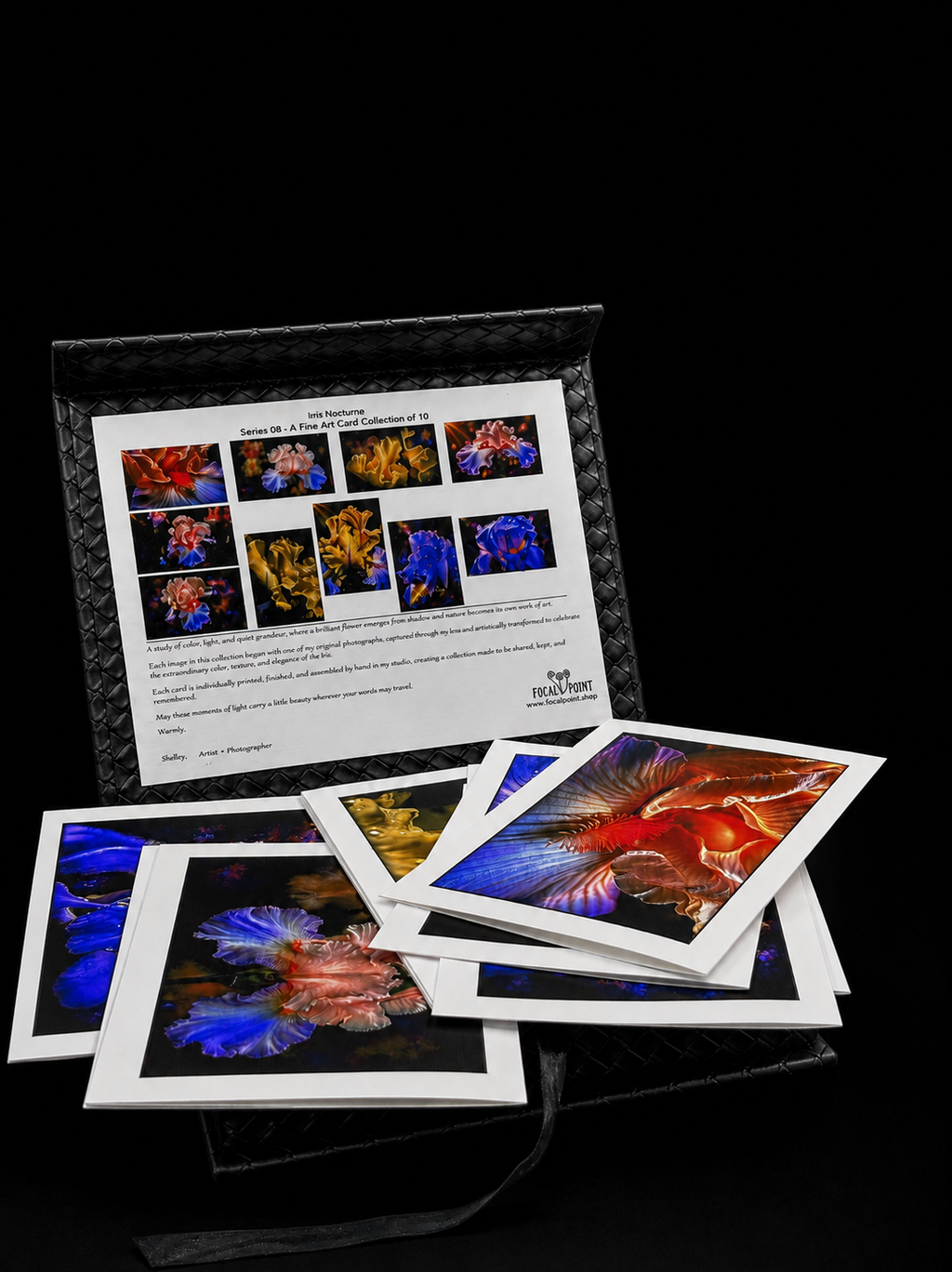 Iris Nocturne | Fine Art Photography Notecards in Keepsake box