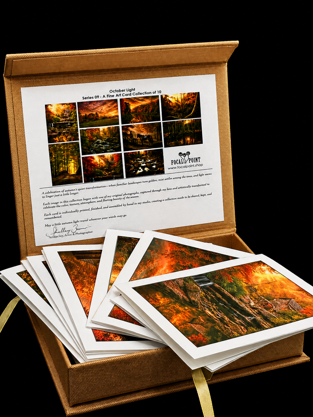 October Light | Fine Art Photography Notecards in Keepsake box