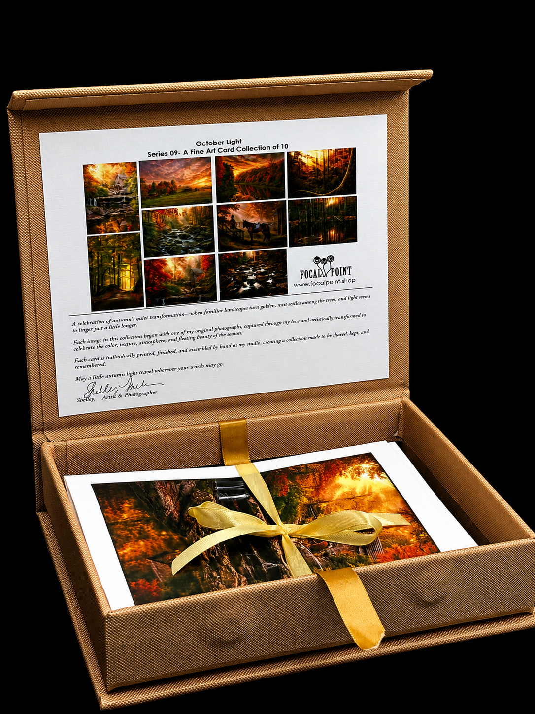 October Light | Fine Art Photography Notecards in Keepsake box