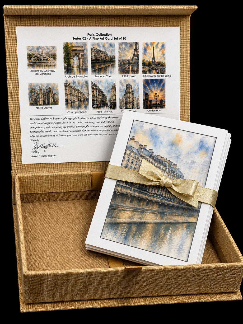 Paris Fine Art Keepsake Notecard Collection | Handmade Linen Stationery | Original Photography