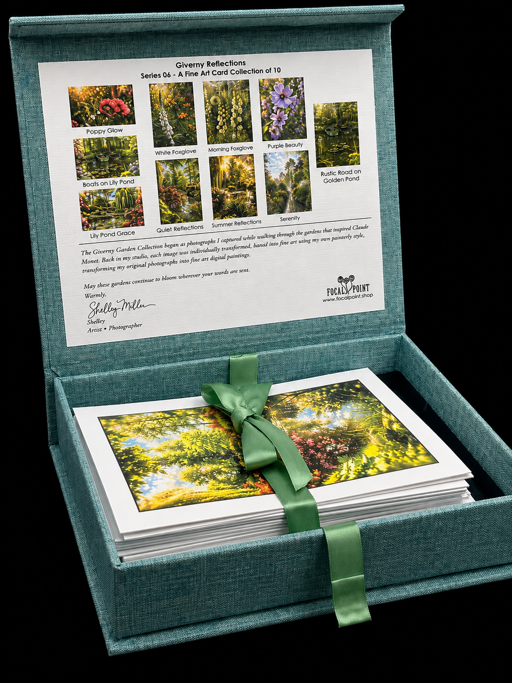 Giverny Memories •  Art Keepsake Notecard Collection • Handmade Linen Stationery • Original Photography