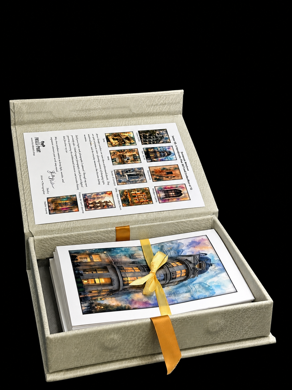 European Windows•  Art Keepsake Notecard Collection • Handmade Linen Stationery • Original Photography