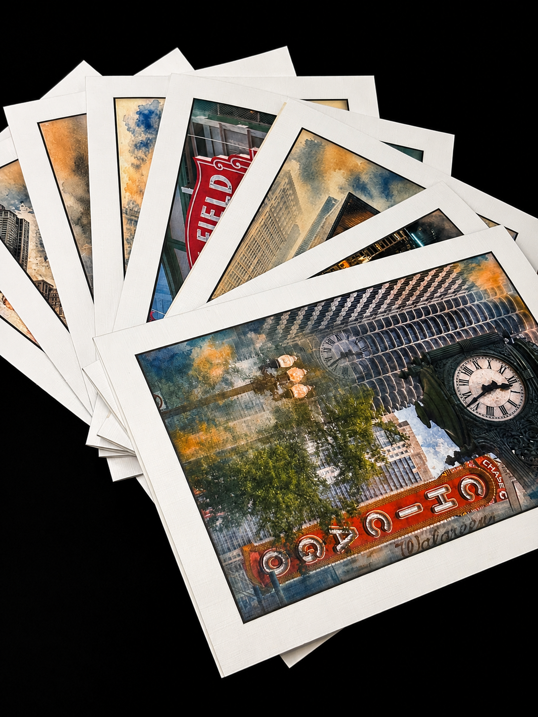 Chicago Highlights •  Art Keepsake Notecard Collection • Handmade Linen Stationery • Original Photography