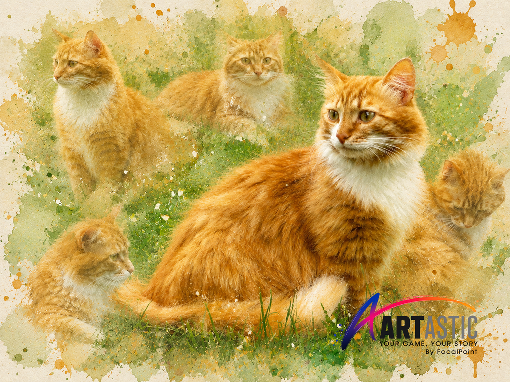 Artastic by FocalPoint Custom Pet Portraits | Watercolor Painterly Pet Art