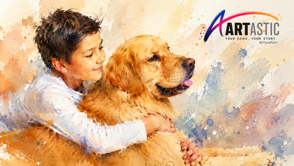 Artastic by FocalPoint Custom Pet Portraits | Watercolor Painterly Pet Art