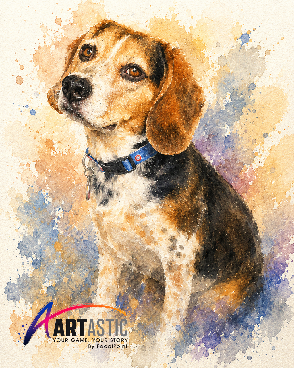 Artastic by FocalPoint Custom Pet Portraits | Watercolor Painterly Pet Art