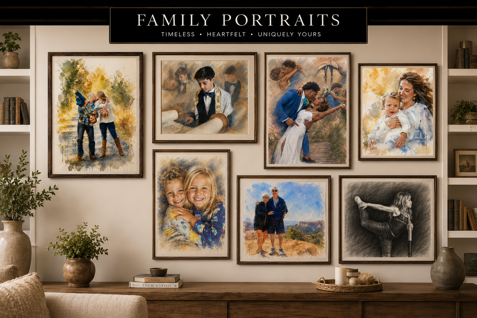 Artastic by FocalPoint Custom Pet Portraits | Watercolor Painterly Pet Art