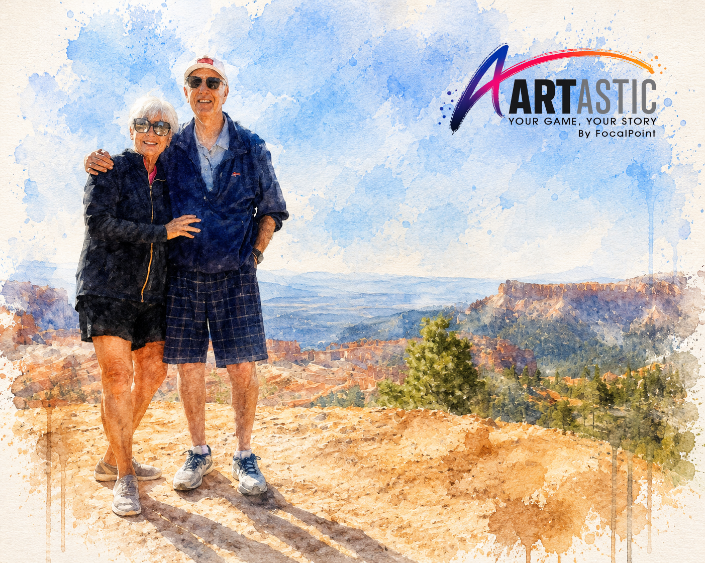 Artastic by FocalPoint Custom Family Portrait – Composite Art from Memories, Pastel or Charcoal Style