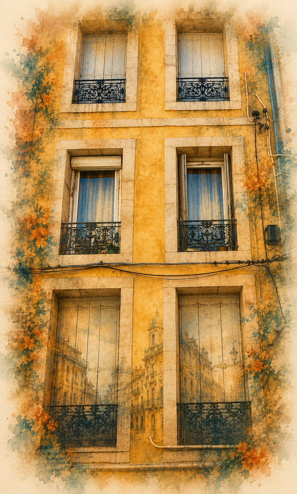 European Windows•  Art Keepsake Notecard Collection • Handmade Linen Stationery • Original Photography