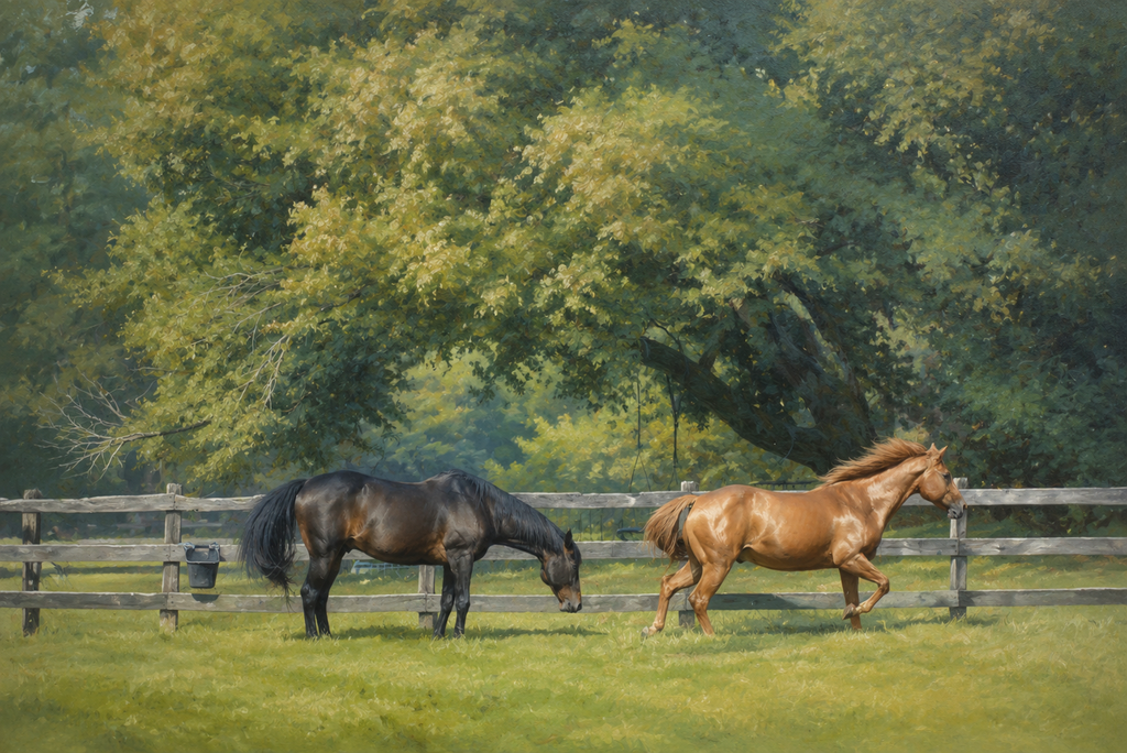The Sporting Horse Fine-Art Linen Card Collection in Keepsake Box