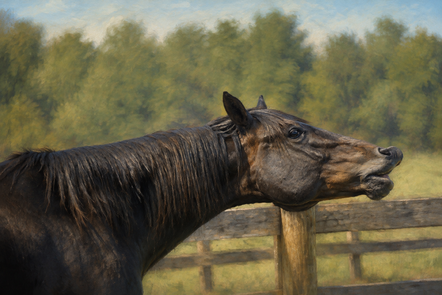 The Sporting Horse Fine-Art Linen Card Collection in Keepsake Box