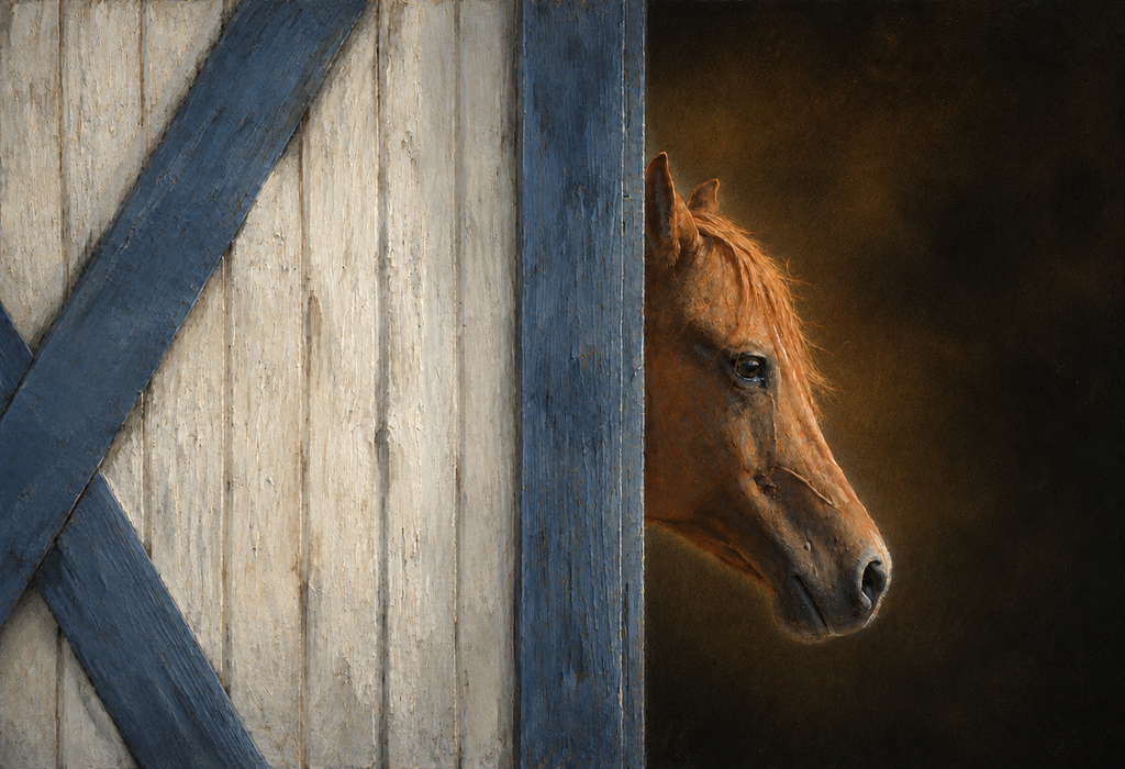 The Sporting Horse Fine-Art Linen Card Collection in Keepsake Box