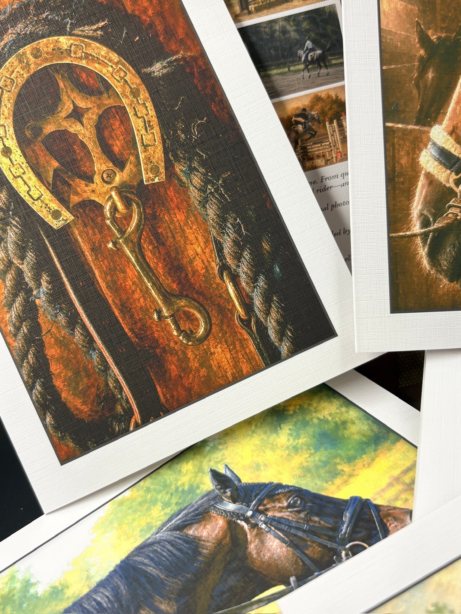 The Sporting Horse-Art Linen Card Collection in Keepsake Box (Copy)