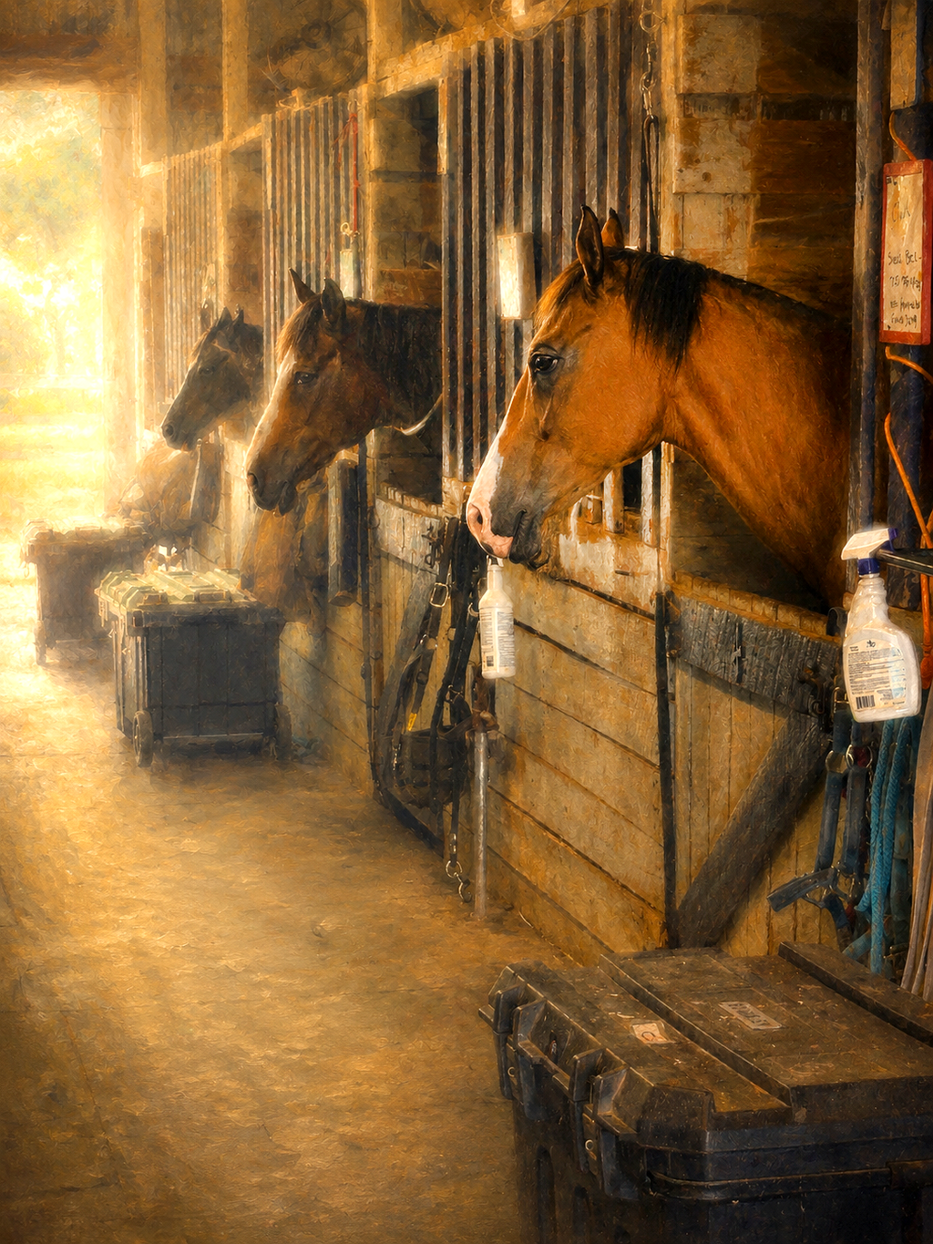 The Sporting Horse Fine-Art Linen Card Collection in Keepsake Box