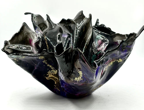 Black Resin Bowl