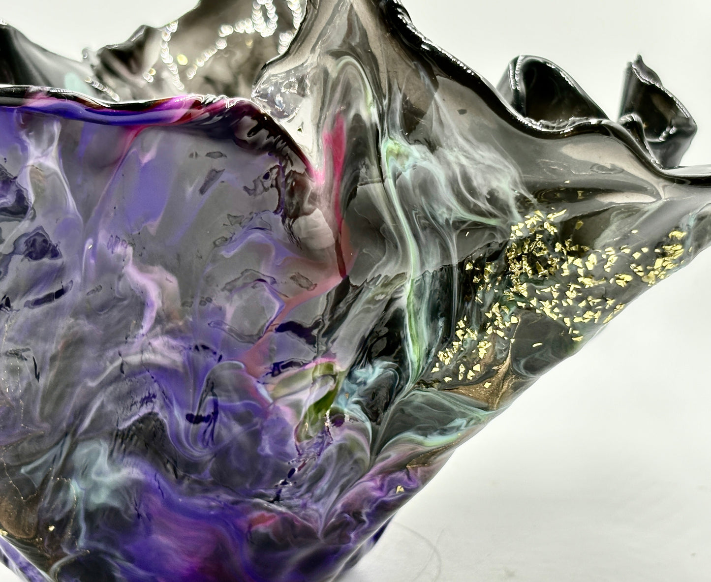 Black Resin Bowl