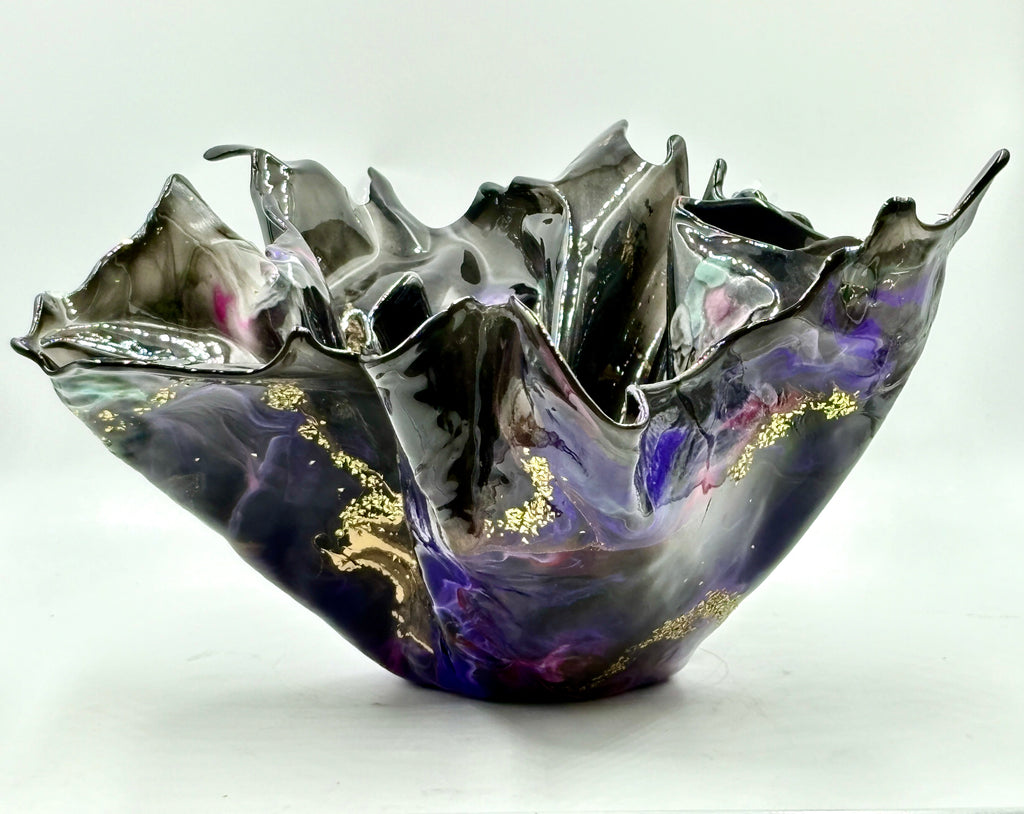 Black Resin Bowl