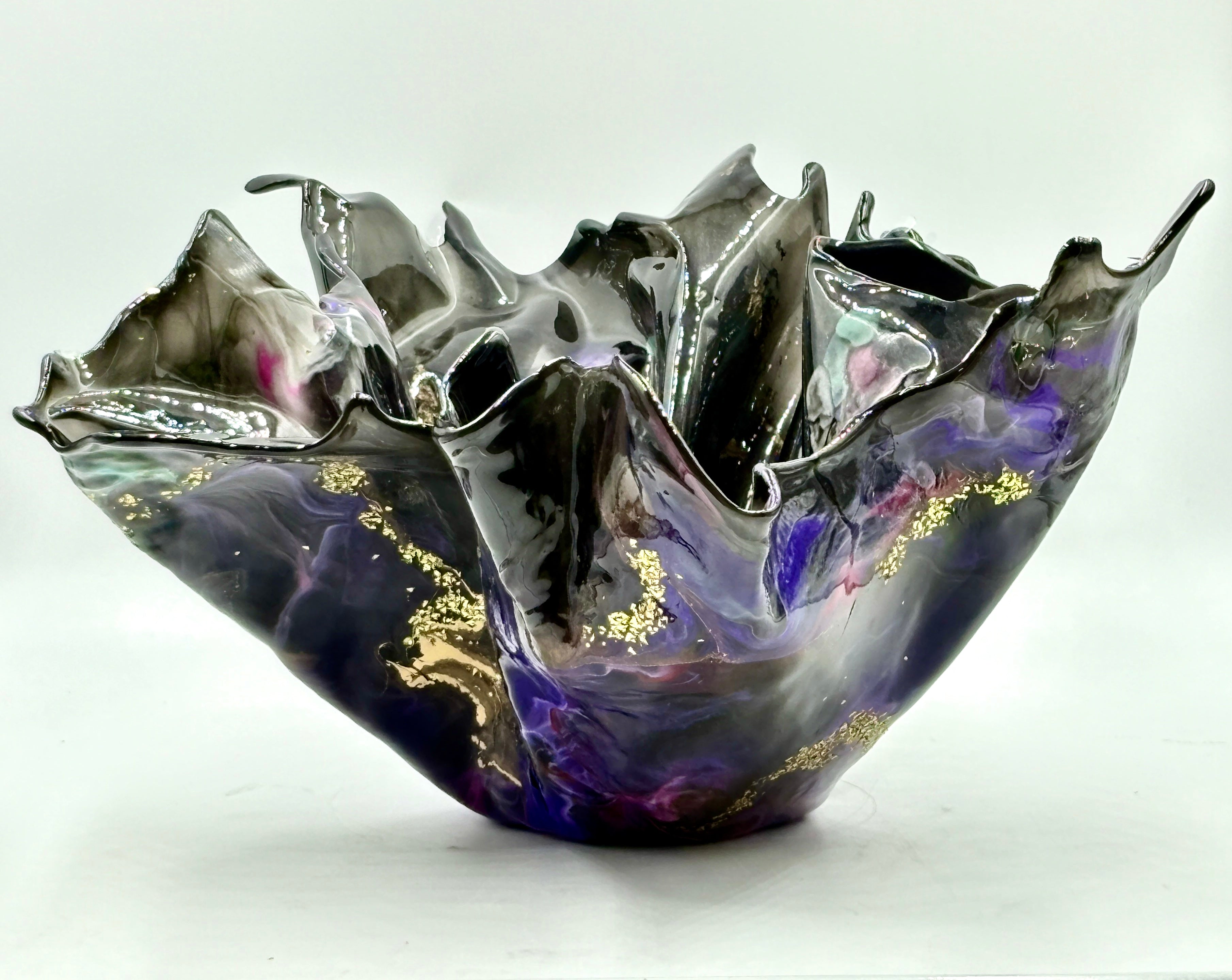 Black Resin Bowl