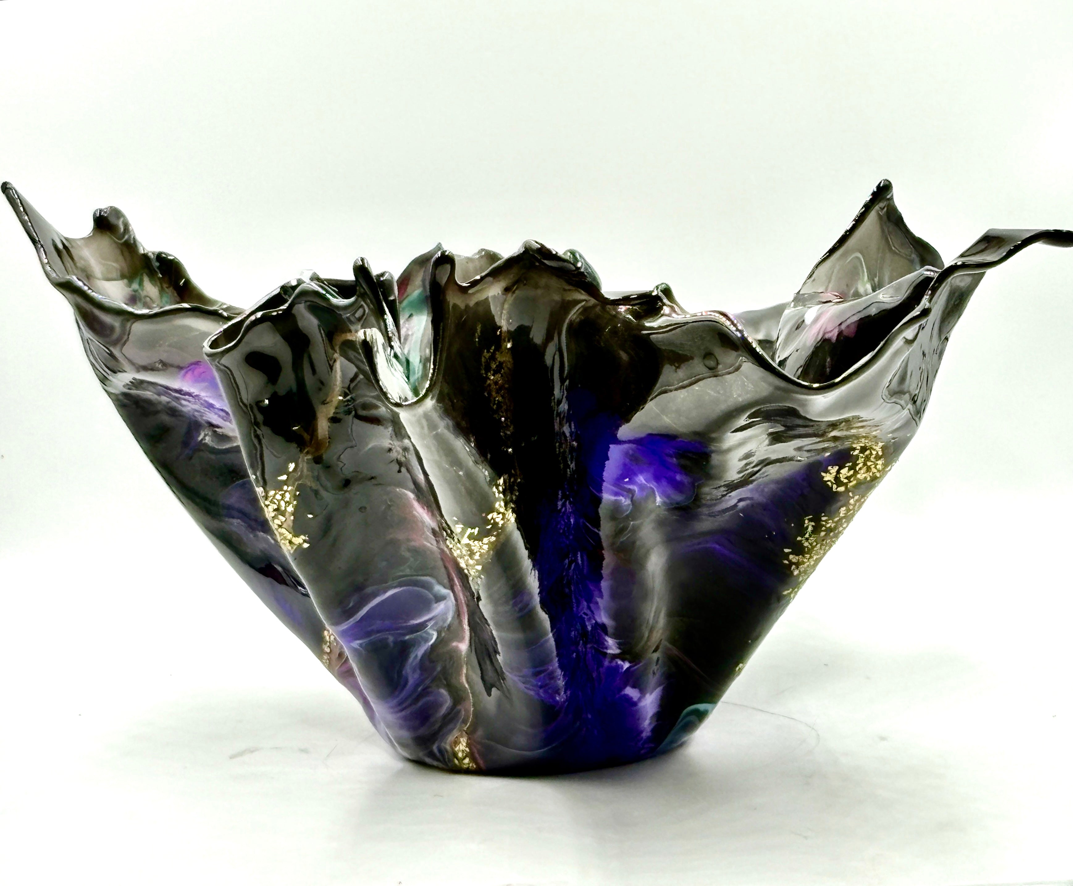 Black Resin Bowl