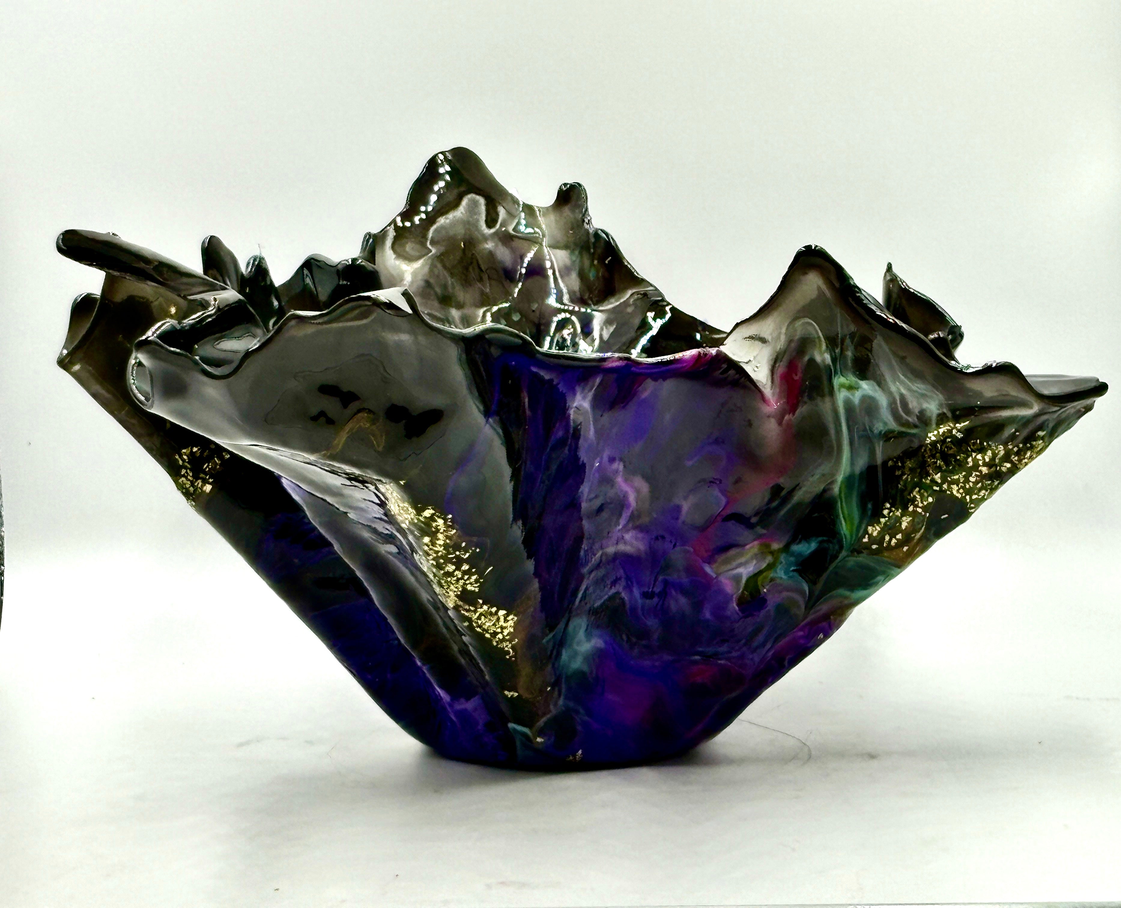 Black Resin Bowl