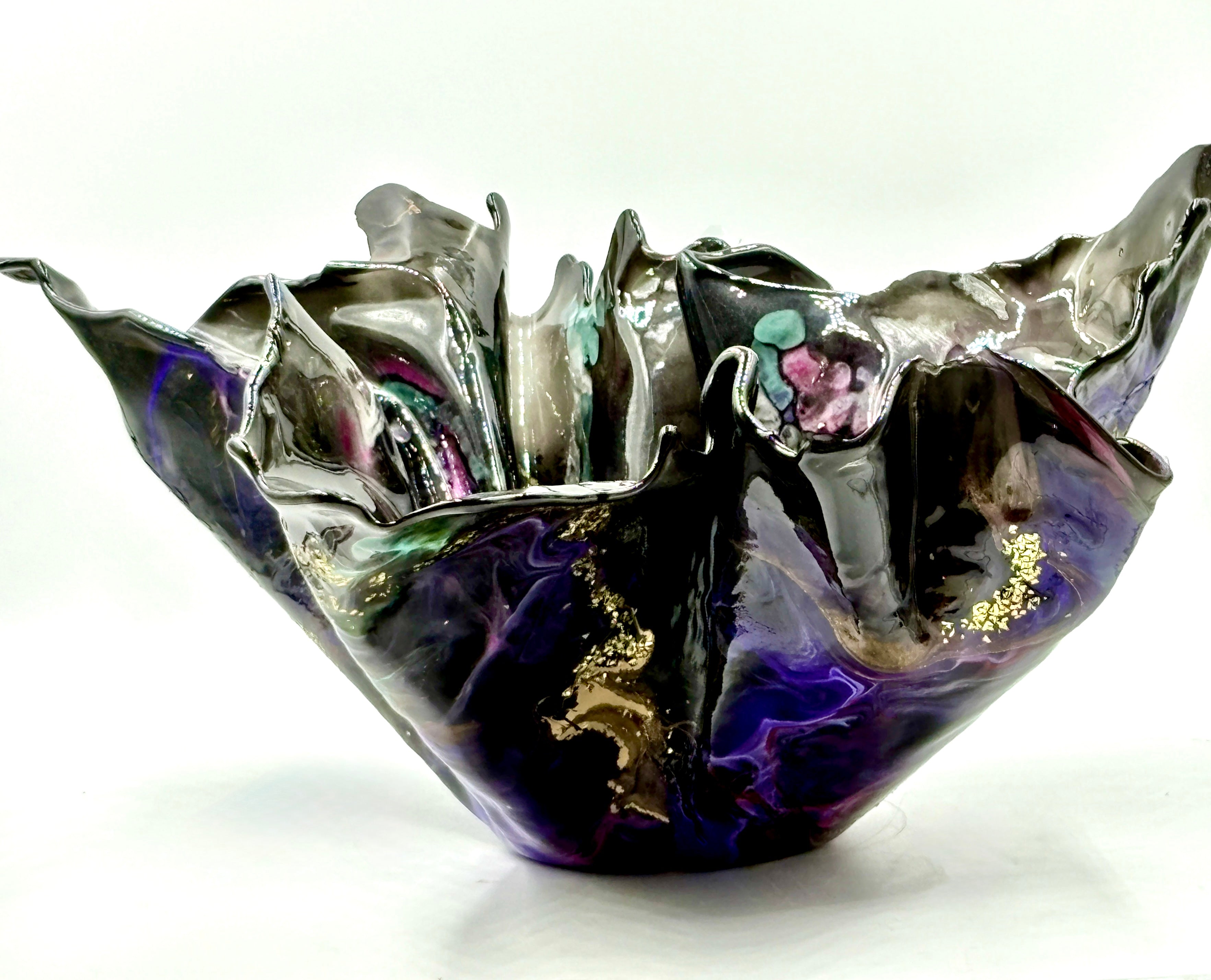 Black Resin Bowl