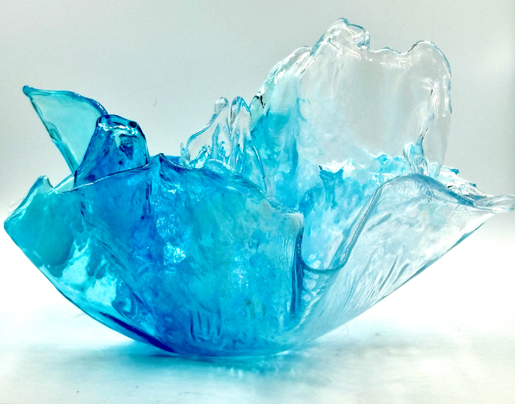 Ocean Blue Resin Bowl
