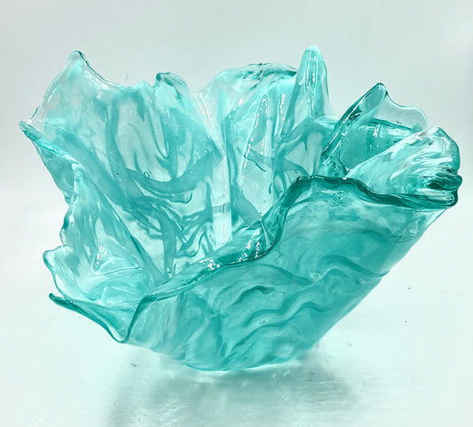 Blue resin "Ocean" bowl