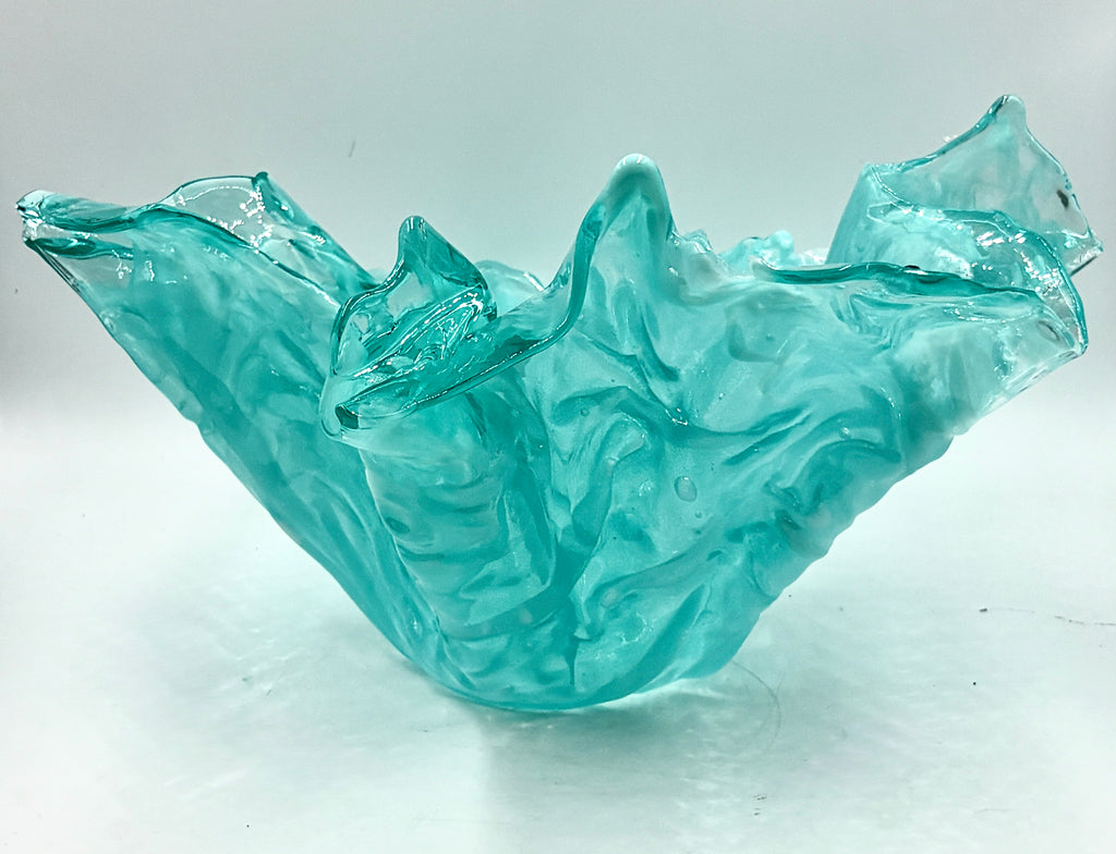 Blue resin "Ocean" bowl
