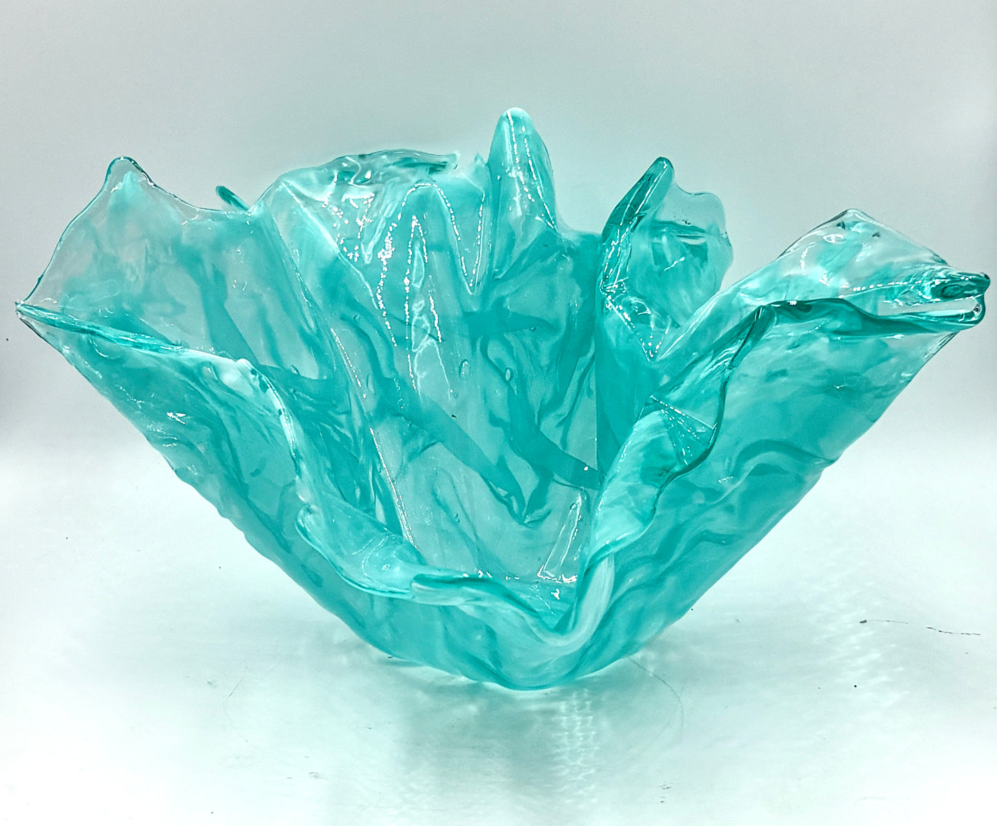 Blue resin "Ocean" bowl