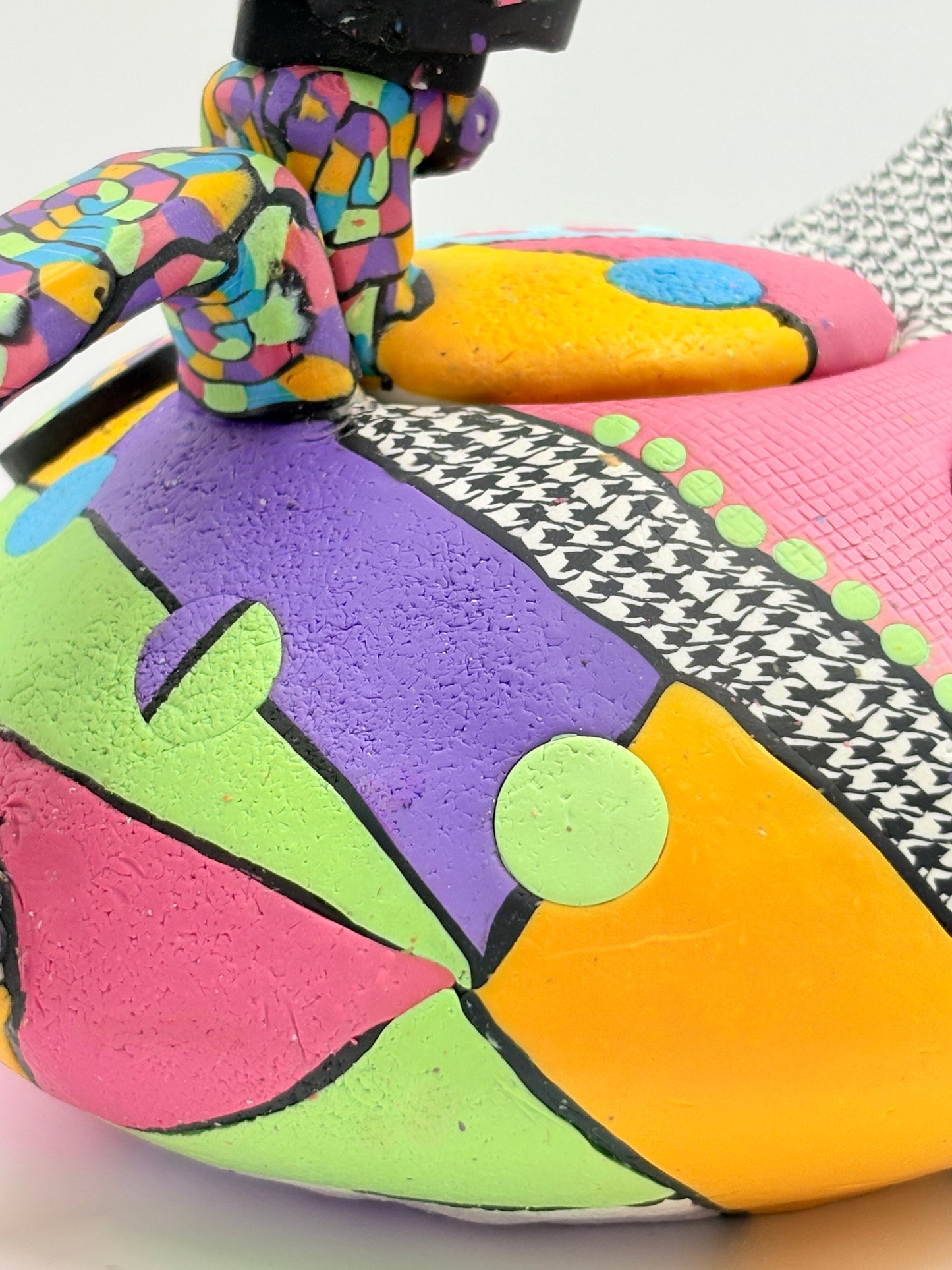 Whimisical Polymer clay covered teapot