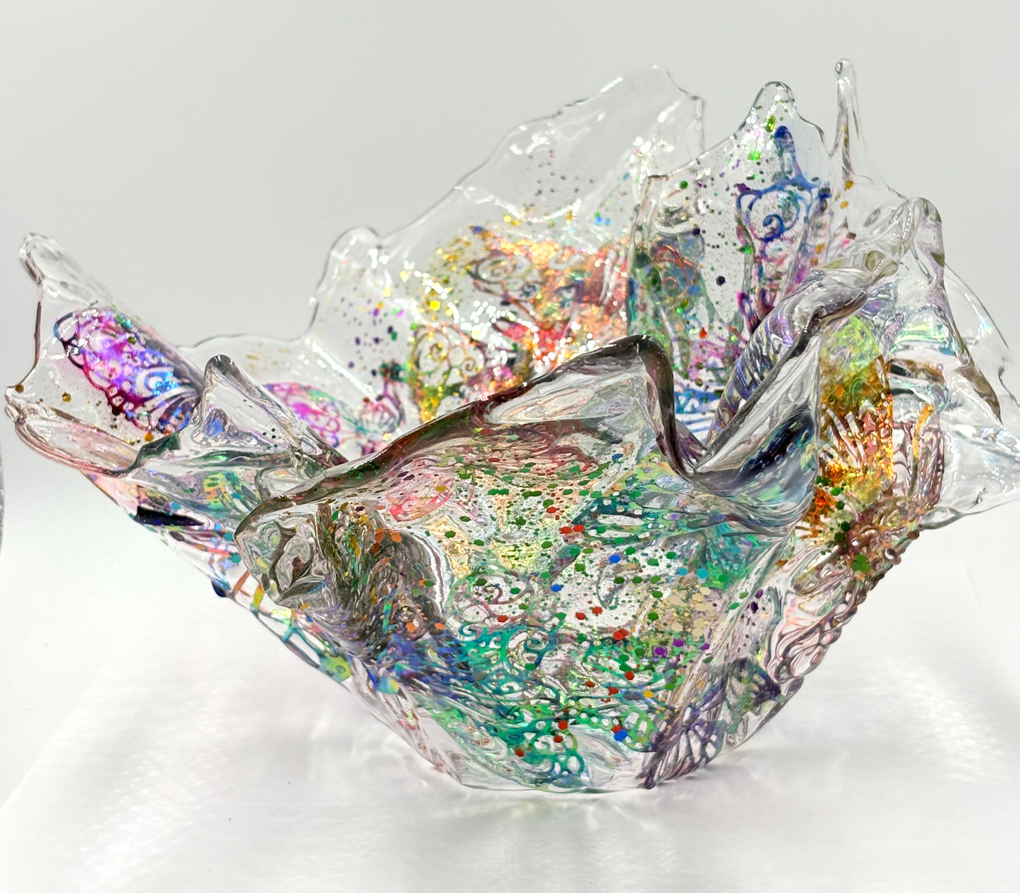 Freeform Butterfly Resin Bowl
