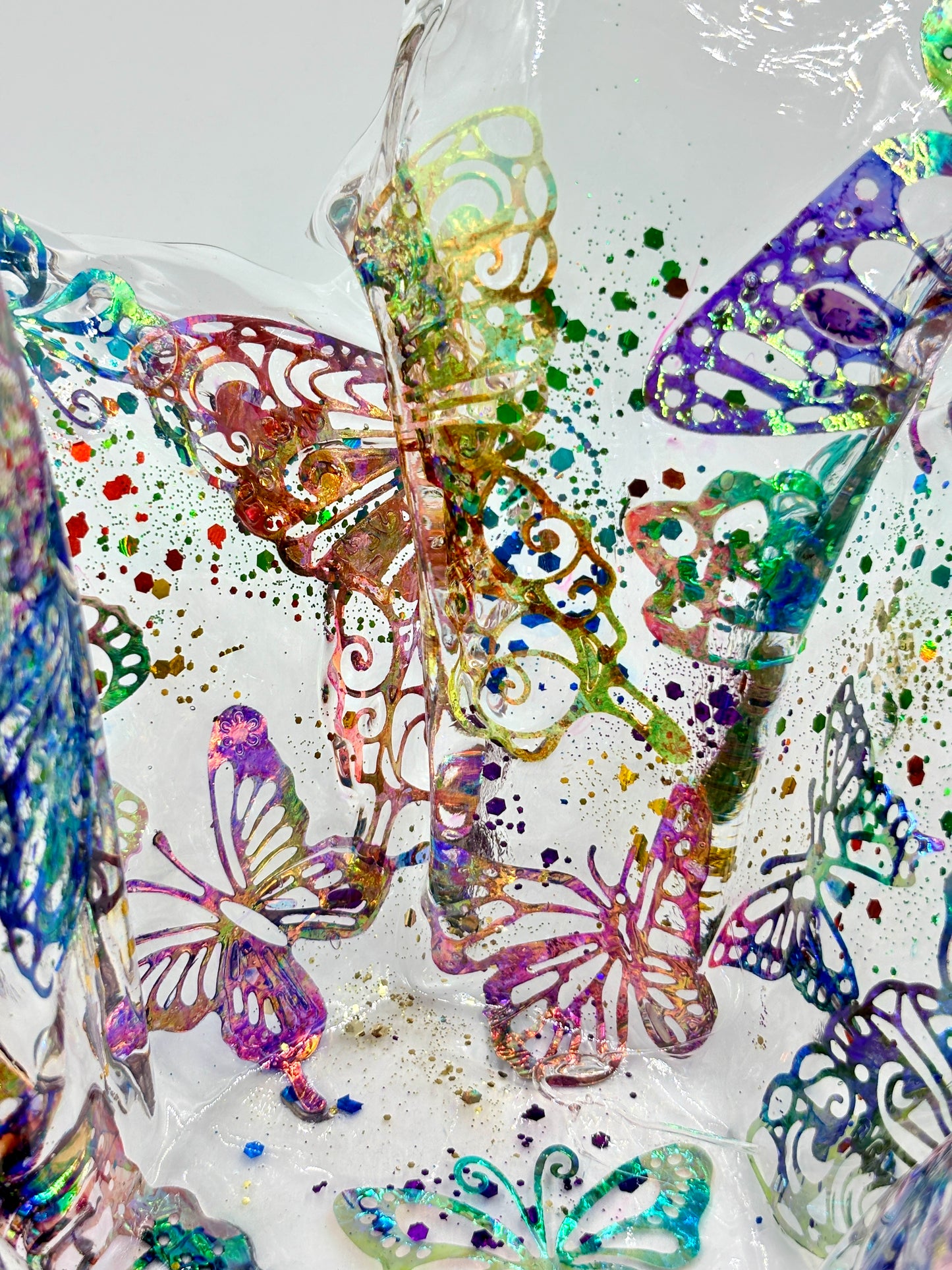 Freeform Butterfly Resin Bowl