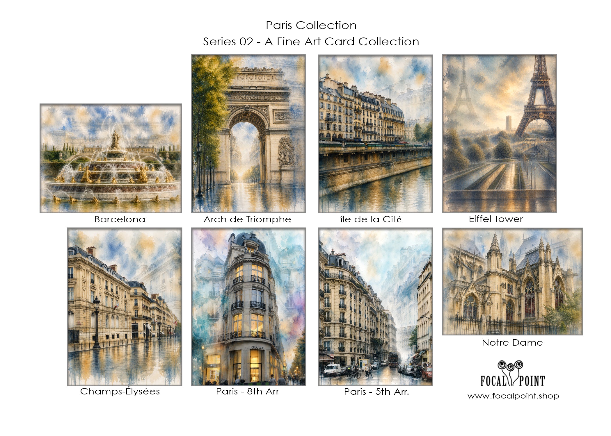 Note Cards - Paris Collection 02