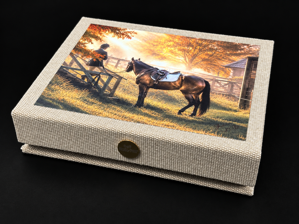 The Sporting Horse-Art Linen Card Collection in Keepsake Box (Copy)